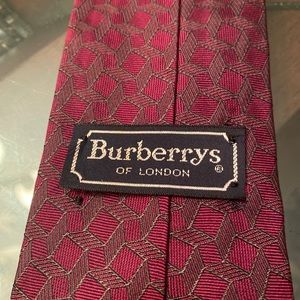 Burberry Mens Silk Handmade Neck Tie